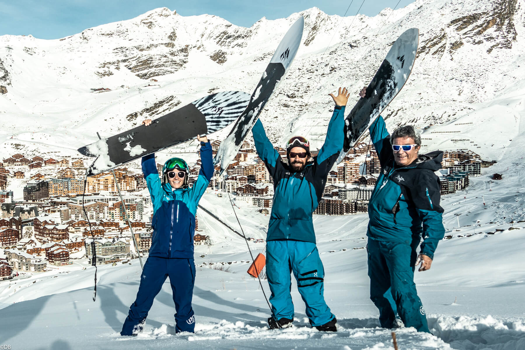 Moniteurs de ski Cool en Powsurf à Val Thorens